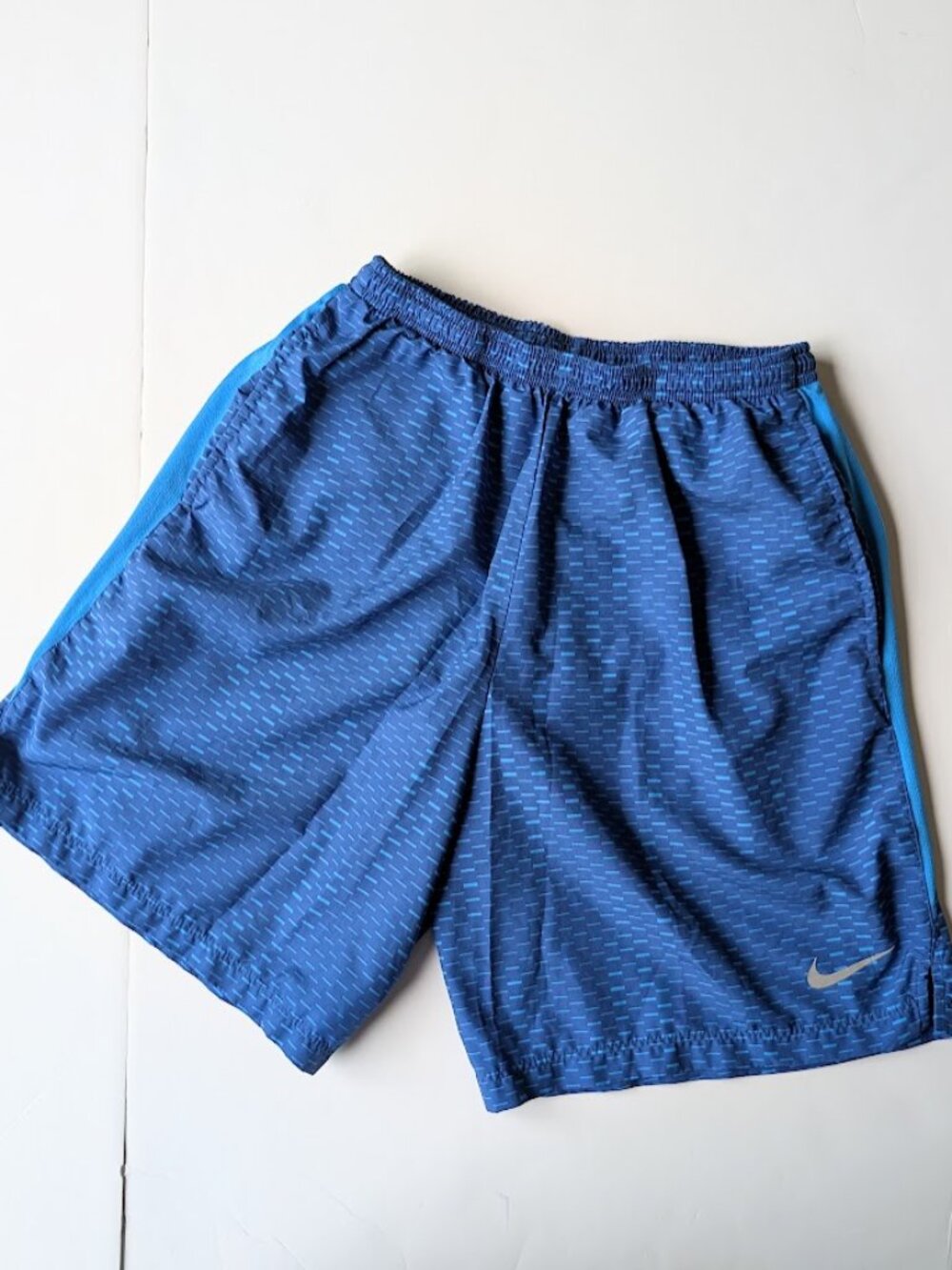 Nike Swim Trunks Shorts Blue Lined Drawstring Logo Pocket Men's Sz:S